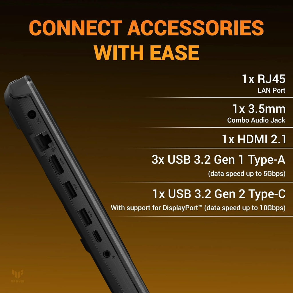 ASUS TUF A15 (2026), AMD Ryzen 7 170,RTX 3050-4GB,16GB RAM (Upgradeable),512GB SSD,FHD, 15.6"(39.6 cm),Windows 11,M365 Basic(1 Year),Office 2024, Graphite Black, 2.3 Kg, FA506NCQ-HN007WS,Gaming Laptop