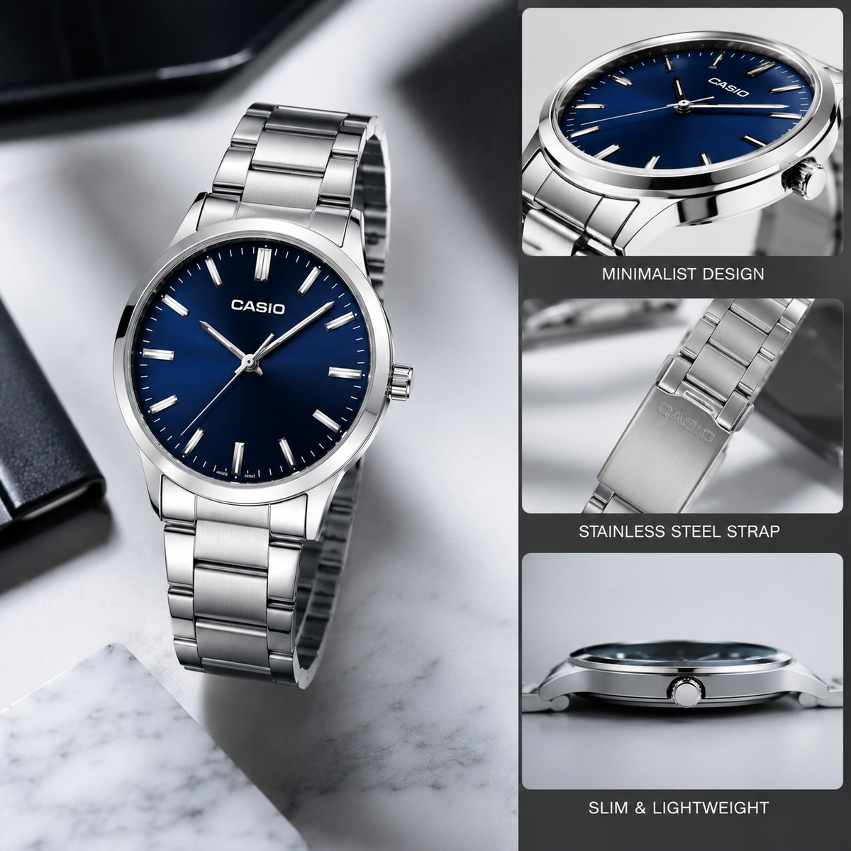 Casio Enticer Men Analog Blue Dial Men MTP-1302PD-2AVEF (A2227)