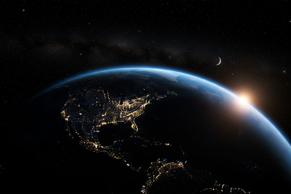 Earth from Space at Night