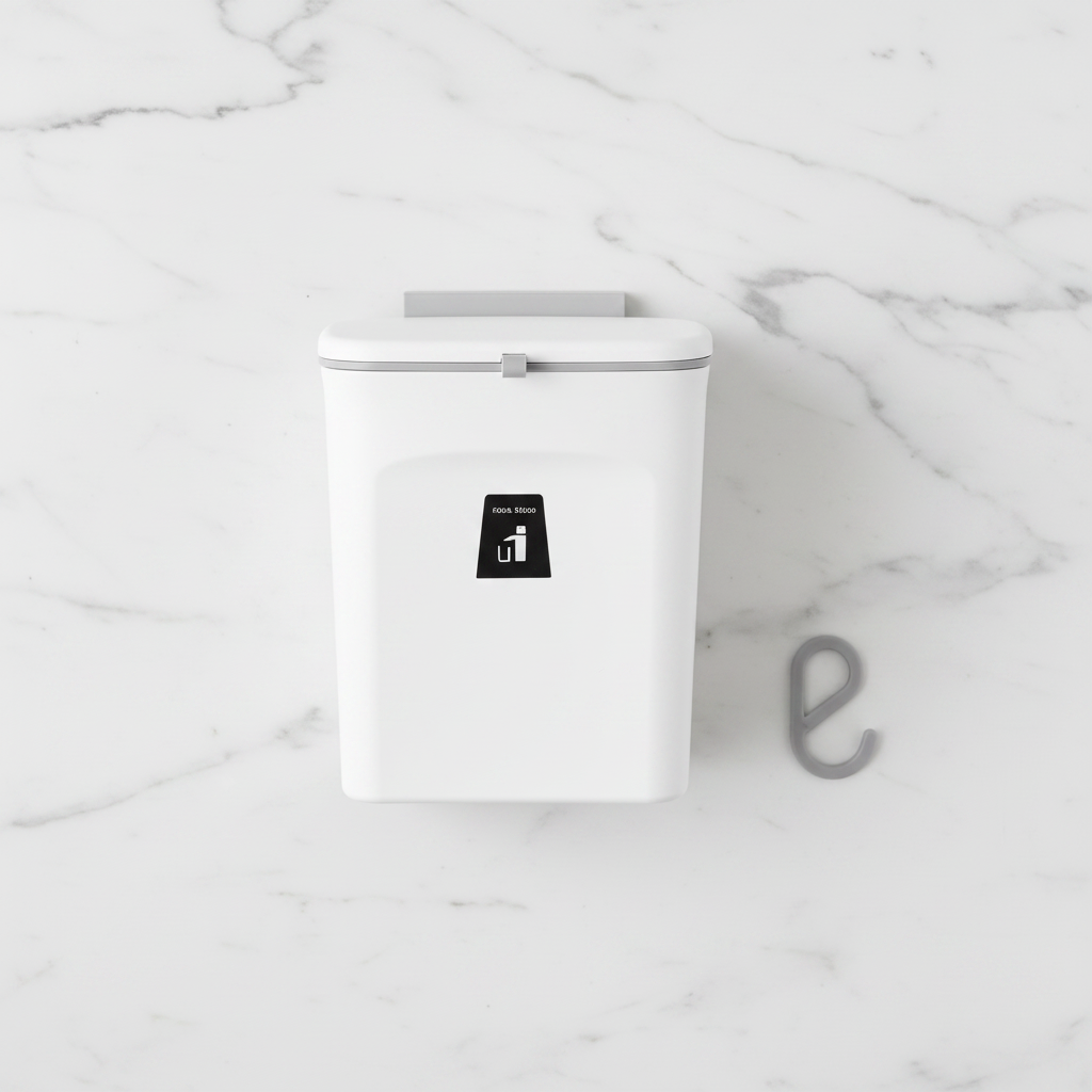 Hanging Trash Can Flat Lay