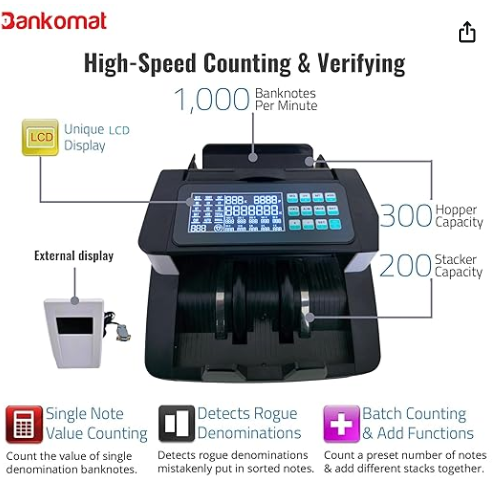 Bankomat BMT-713 high-speed counting and verifying features