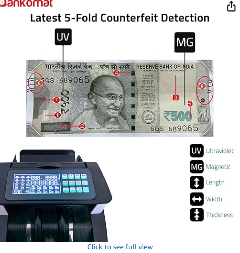 Bankomat BMT-713 5-fold counterfeit detection UV MG