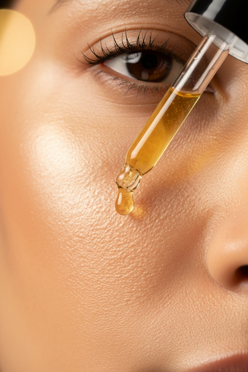 Vitamin C Serum Dropper Close-up